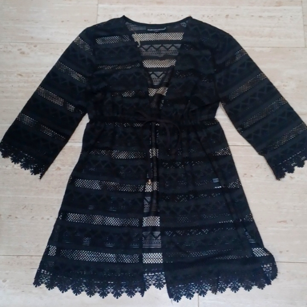 Club Z Collection Black Stylish Cover-Up - Picture 1 of 9